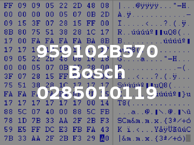 959102B570 Bosch 0285010119
