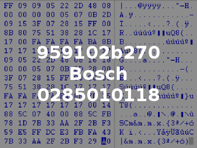 959102b270 Bosch 0285010118