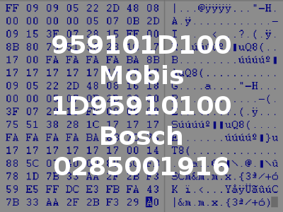 959101D100 Mobis 1D95910100 Bosch 0285001916