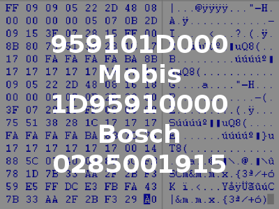 959101D000 Mobis 1D95910000 Bosch 0285001915