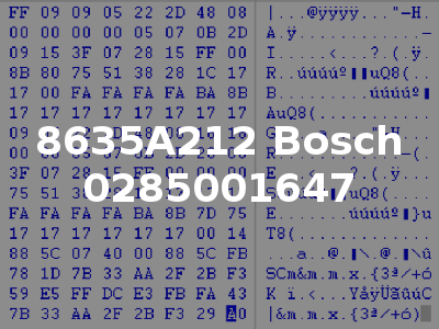 8635A212 Bosch 0285001647