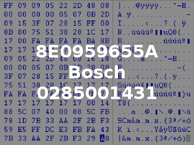 8E0959655A Bosch 0285001431