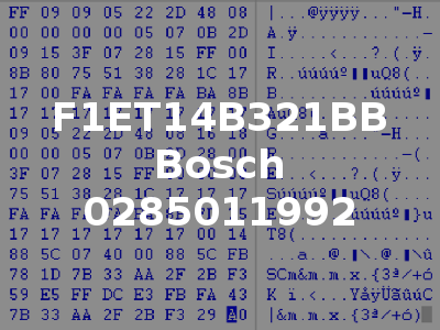 F1ET14B321BB Bosch 0285011992