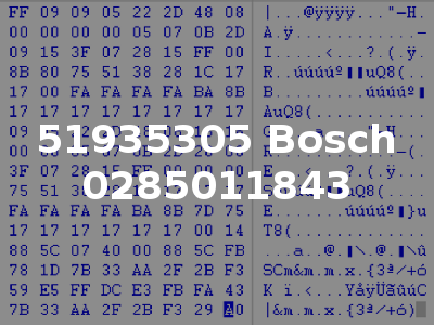 51935305 Bosch 0285011843