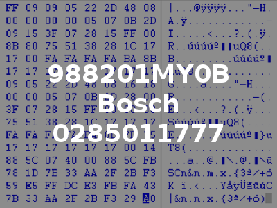 988201MY0B Bosch 0285011777