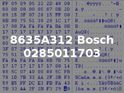 8635A312 Bosch 0285011703