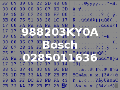 988203KY0A Bosch 0285011636