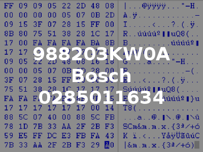 988203KW0A Bosch 0285011634