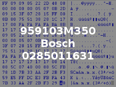 959103M350 Bosch 0285011631