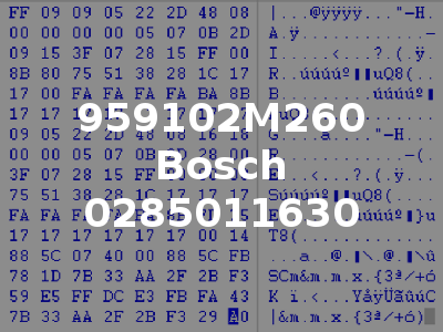 959102M260 Bosch 0285011630