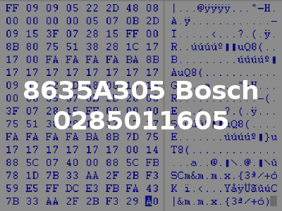 8635A305 Bosch 0285011605