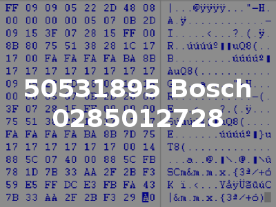 50531895 Bosch 0285012728