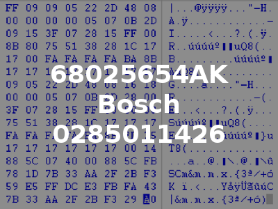 68025654AK Bosch 0285011426