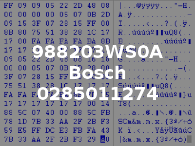 988203WS0A Bosch 0285011274