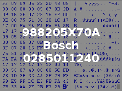 988205X70A Bosch 0285011240