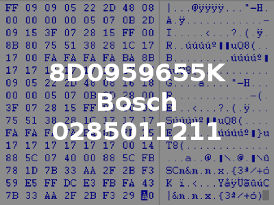 8D0959655K Bosch 0285011211
