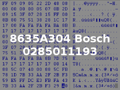 8635A304 Bosch 0285011193