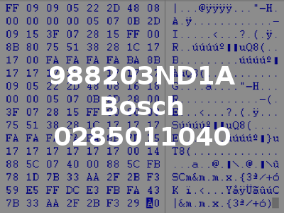 988203ND1A Bosch 0285011040