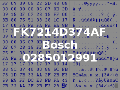FK7214D374AF Bosch 0285012991