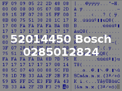52014450 Bosch 0285012824