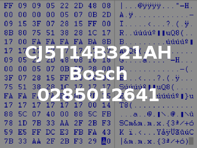 CJ5T14B321AH Bosch 0285012641