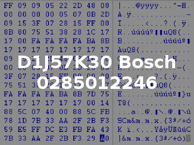 D1J57K30 Bosch 0285012246
