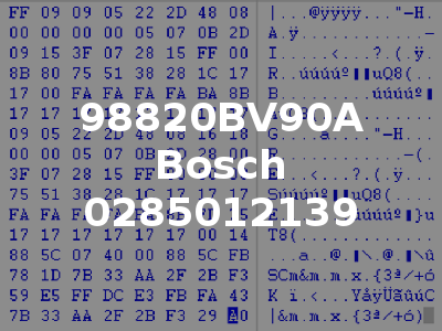 98820BV90A Bosch 0285012139