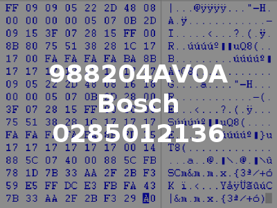 988204AV0A Bosch 0285012136