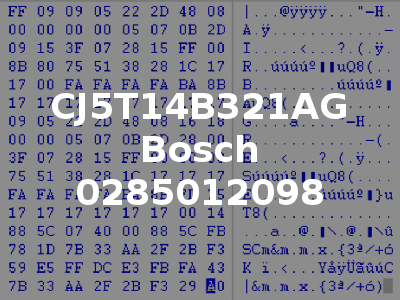 CJ5T14B321AG Bosch 0285012098