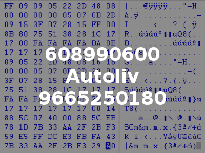 608990600 Autoliv 9665250180