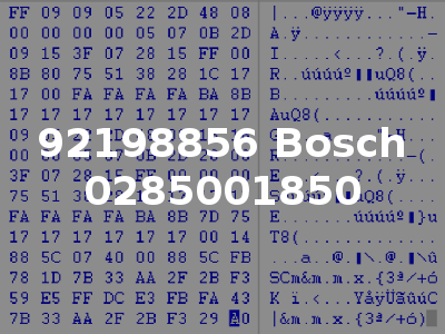 92198856 Bosch 0285001850