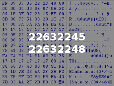 22632245 22632248