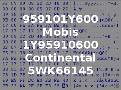959101Y600 Mobis 1Y95910600 Continental 5WK66145