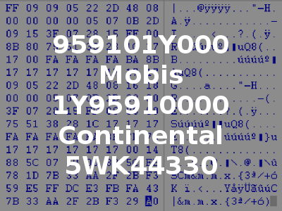 959101Y000 Mobis 1Y95910000 Continental 5WK44330
