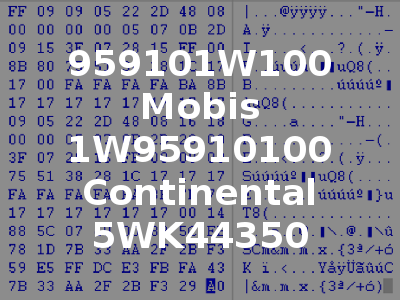 959101W100 Mobis 1W95910100 Continental 5WK44350