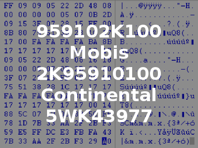 959102K100 Mobis 2K95910100 Continental 5WK43977