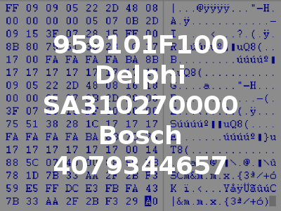 959101F100 Delphi SA310270000 Bosch 4079344657