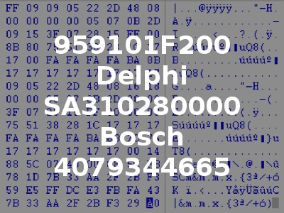 959101F200 Delphi SA310280000 Bosch 4079344665