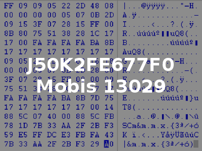 J50K2FE677F0 Mobis 13029