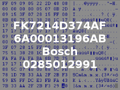 FK7214D374AF 6A00013196AB Bosch 0285012991