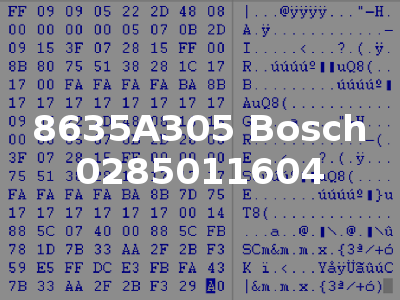 8635A305 Bosch 0285011604