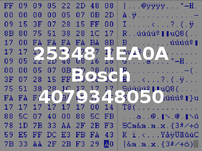 25348 1EA0A Bosch 4079348050