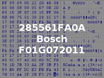 285561FA0A Bosch F01G072011