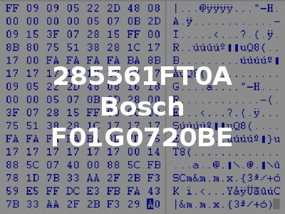 285561FT0A Bosch F01G0720BE
