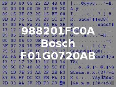 988201FC0A Bosch F01G0720AB