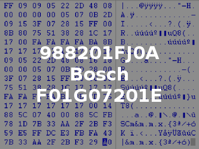 988201FJ0A Bosch F01G07201E