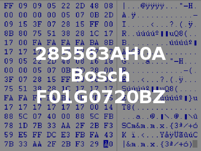 285563AH0A Bosch F01G0720BZ