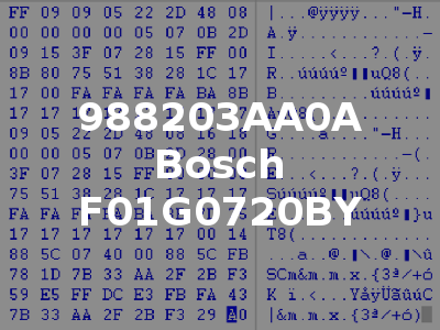 988203AA0A Bosch F01G0720BY