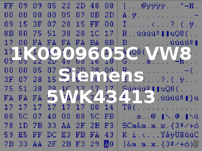 1K0909605C VW8 Siemens 5WK43413