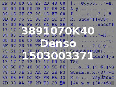 3891070K40 Denso 1503003371